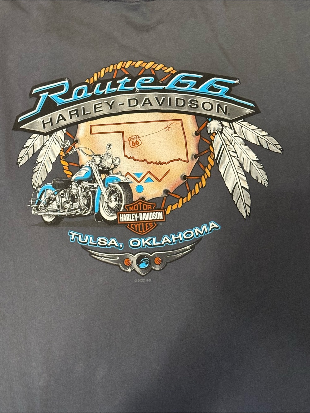 Harley Davidson Men’s Route 66 2XL t-shirt - Picture 2 of 7